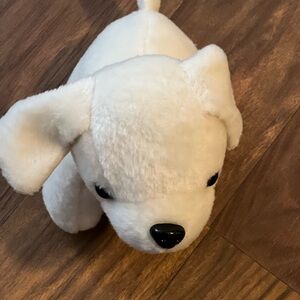 Plush White Dog Toy